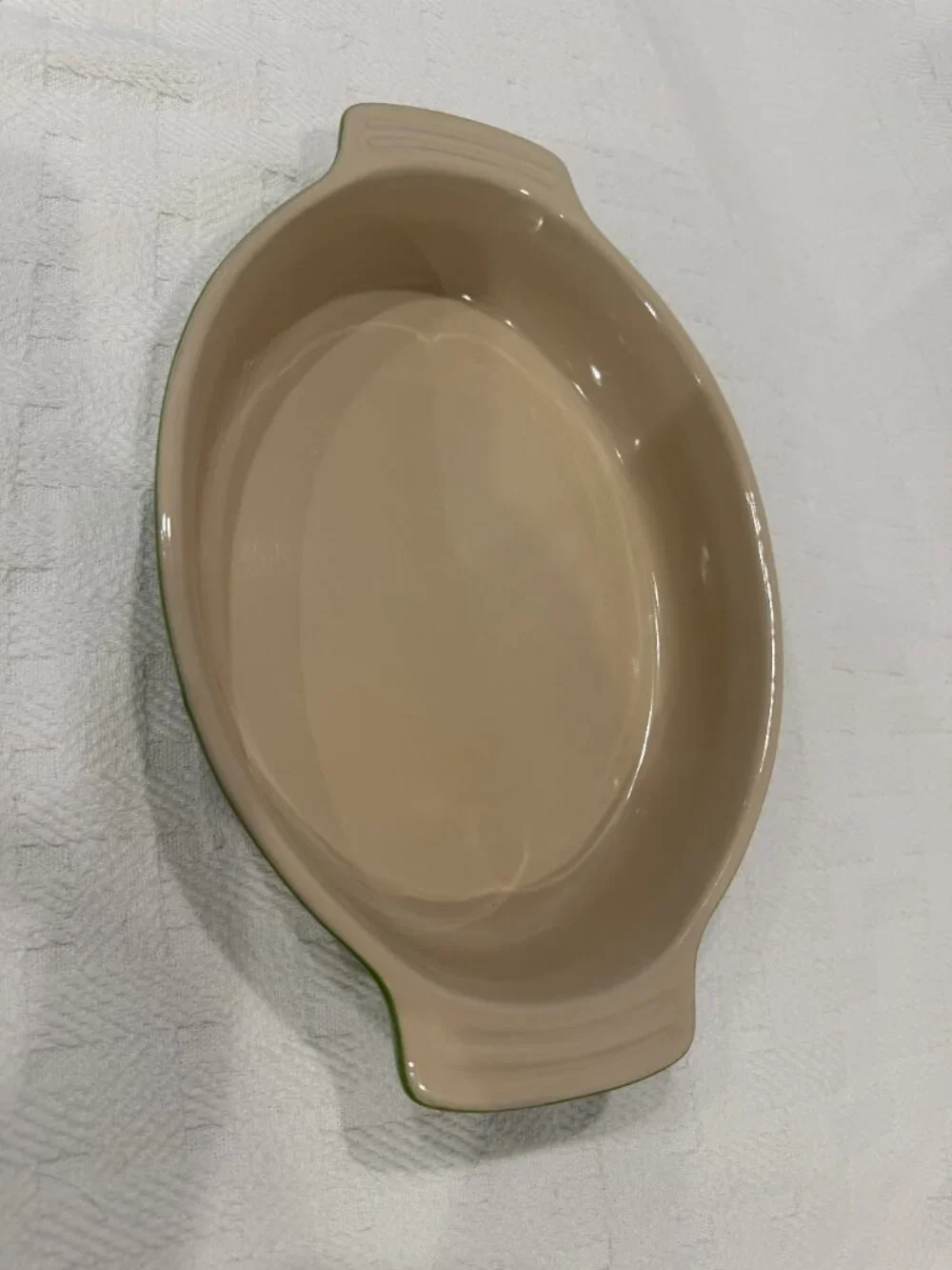 Le Creuset Kiwi/Palm Green Oval Au Gratin Baking Dish 11-43 Stoneware 11